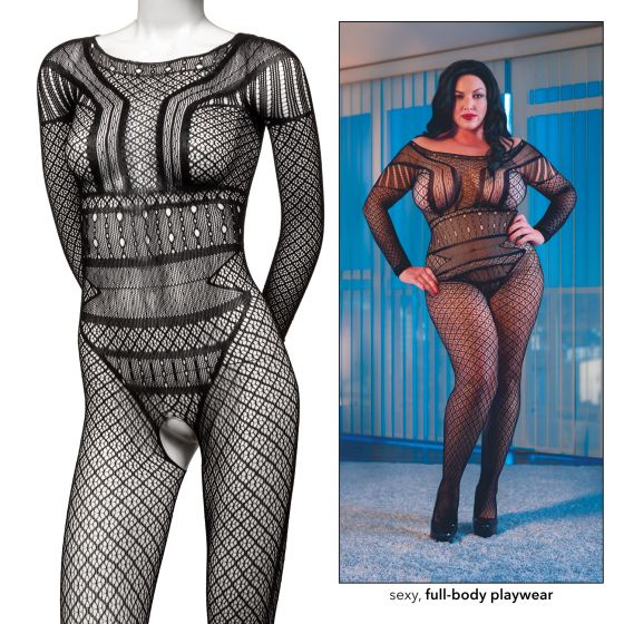 Scandal Plus Size Full Length Lace Body Suit - Image 5