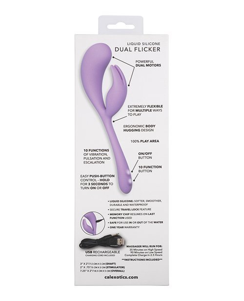 Elle Liquid Silicone Dual Flicker - Image 2