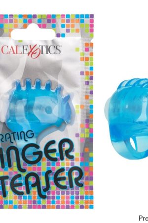 Foil Pack Vibrating Finger Teaser Blue 24Pk