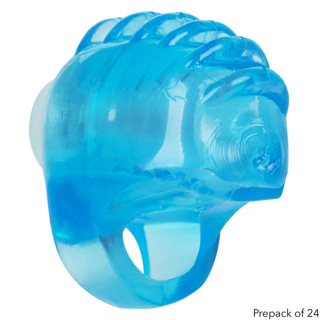 Foil Pack Vibrating Finger Teaser Blue 24Pk - Image 2