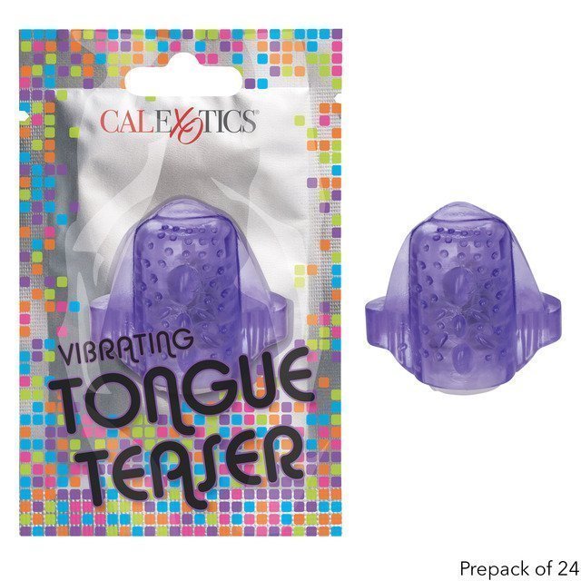 Foil Pack Vibrating Tongue Teaser Purple 24Pk