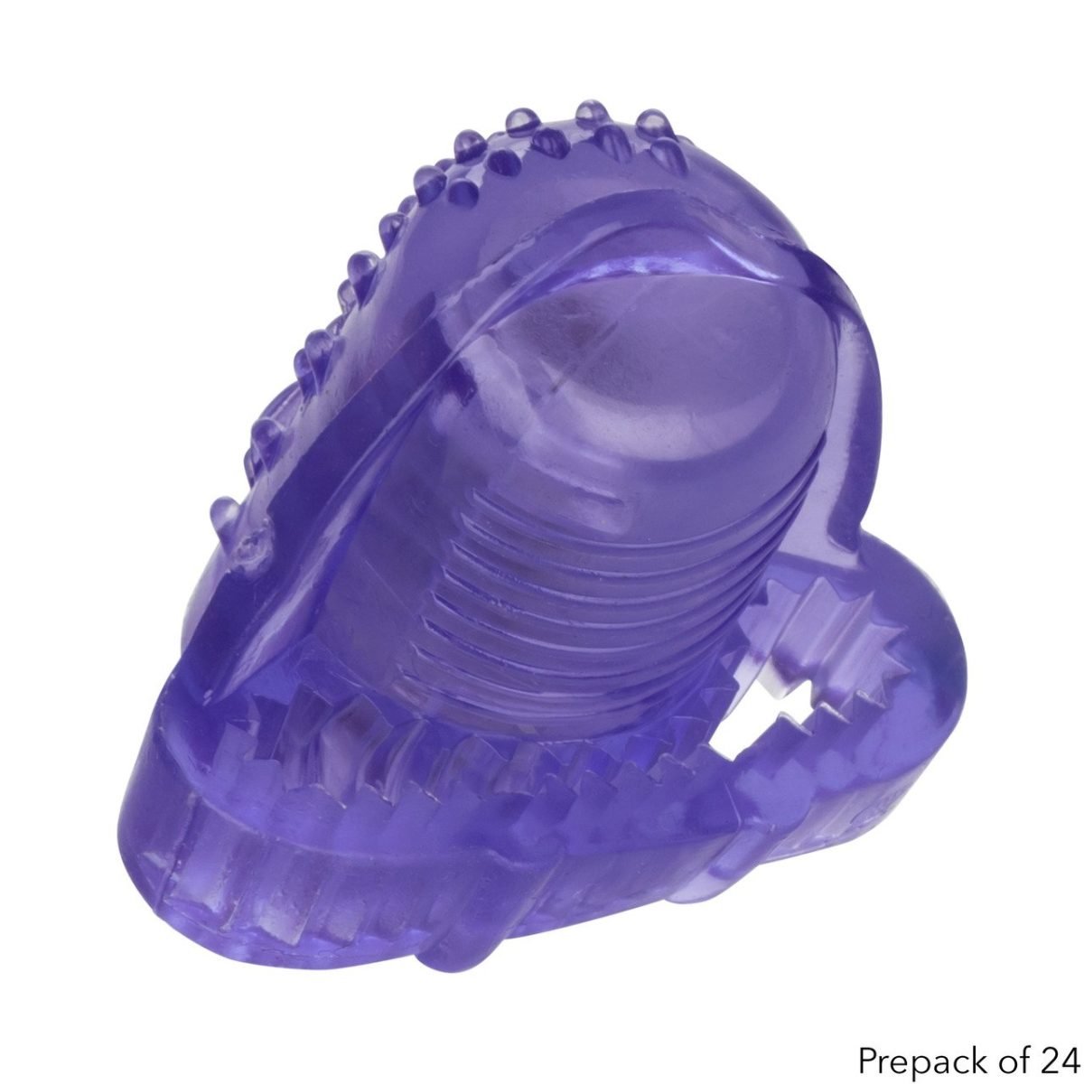 Foil Pack Vibrating Tongue Teaser Purple 24Pk - Image 5