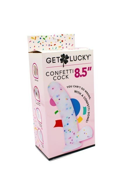 Shibari Get Lucky Confetti Cock 8.5In