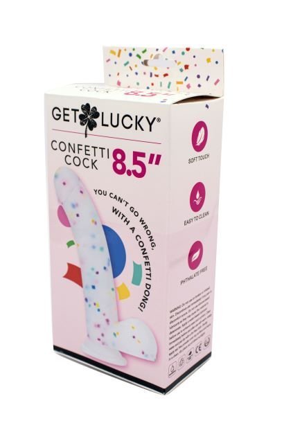 Shibari Get Lucky Confetti Cock 8.5In - Image 3
