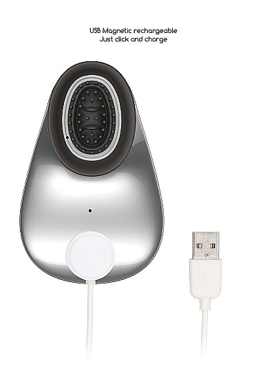 TWITCH HANDS FREE SUCTION & VIBRATION TOY SILVER - Image 8