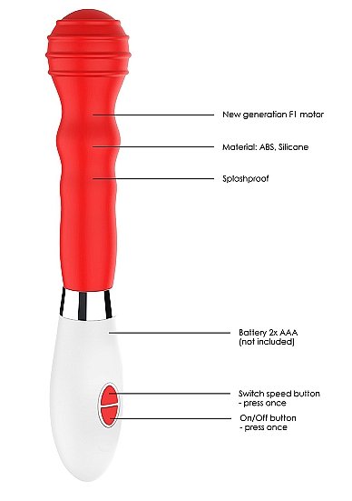 Alida Ultra Soft Silicone 10 Speeds Red - Image 7