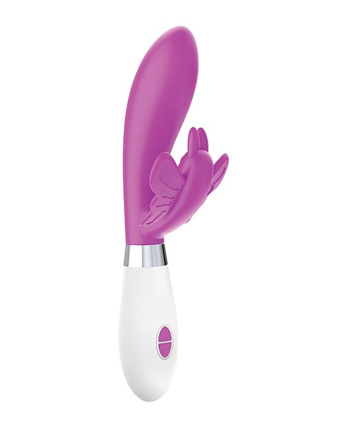 Shots Luminous Alexios Silicone 10 Speed Butterfly Vibrator  - Fuchsia - Image 3