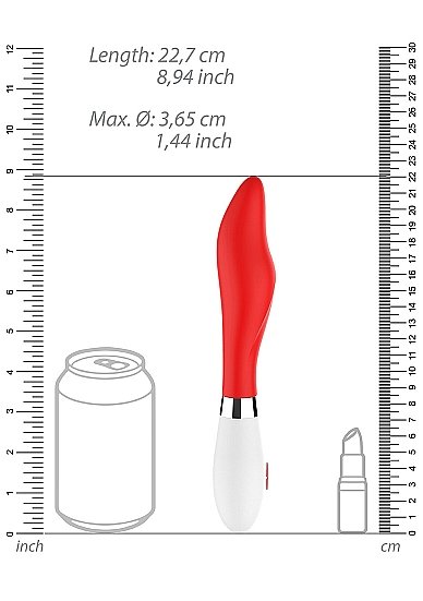 Athamas Ultra Soft Silicone 10 Speeds Red - Image 3