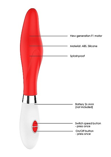 Athamas Ultra Soft Silicone 10 Speeds Red - Image 7