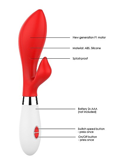 Achelois Ultra Soft Silicone 10 Speeds Red - Image 7