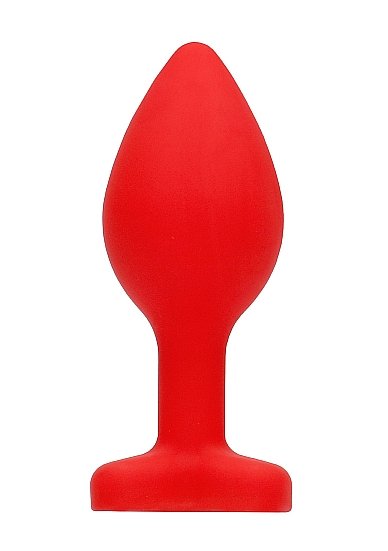 Diamond Heart Butt Plug Red Large - Image 4