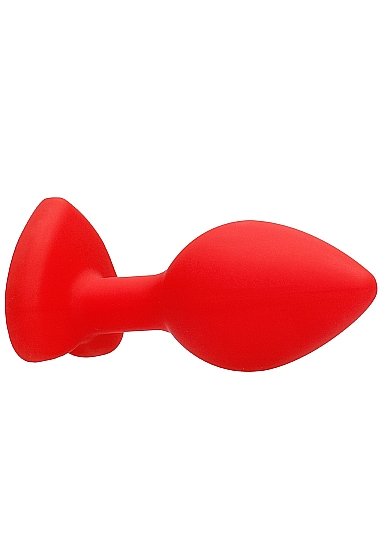Diamond Heart Butt Plug Red Large - Image 7