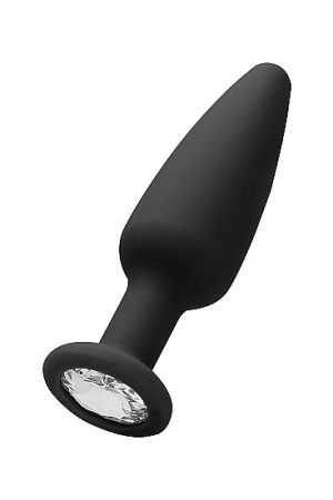CONE-SHAPED DIAMOND BUTT PLUG BLACK