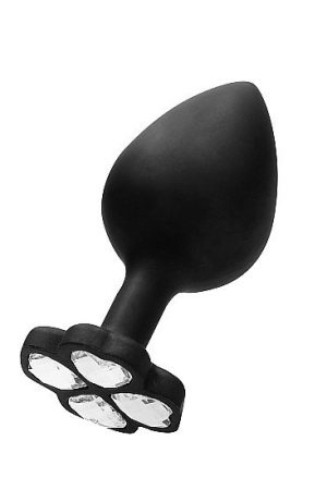 LARGE LUCKY DIAMOND BUTT PLUG BLACK