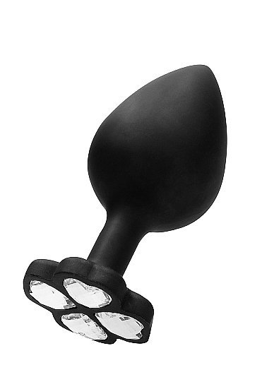 LARGE LUCKY DIAMOND BUTT PLUG BLACK