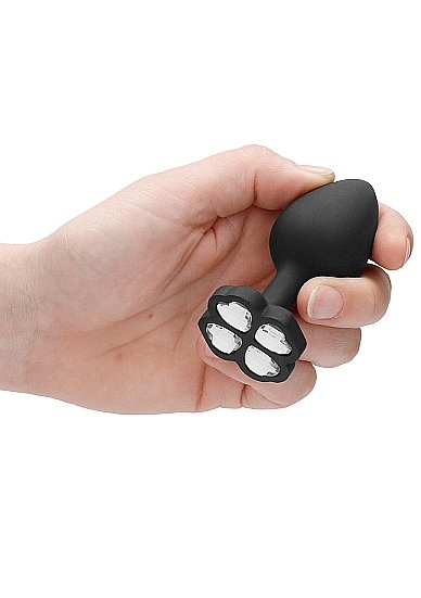 LARGE LUCKY DIAMOND BUTT PLUG BLACK - Image 6