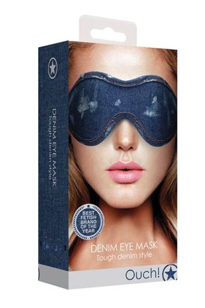 Shots Denim Eye Mask - Blue