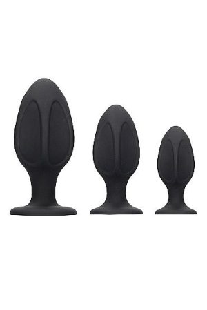 Diamond Butt Plug Set Black