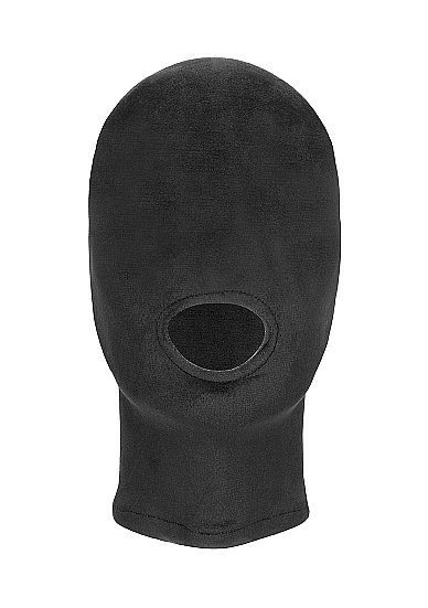 Velvet & Velcro Mask W/ Mouth Opening Black - Image 4