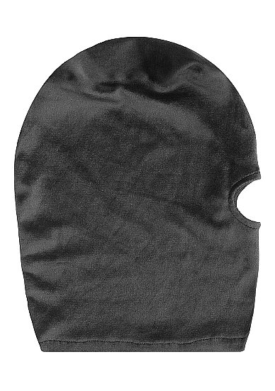 Velvet & Velcro Mask W/ Mouth Opening Black - Image 5