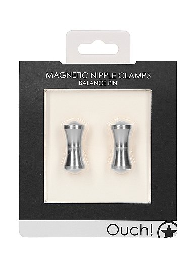 Ouch Magnetic Nipple Clamps Balance Pin Silver - Image 2