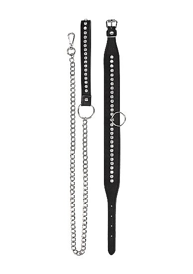 Diamond Studded Collar W/ Leash - Image 4