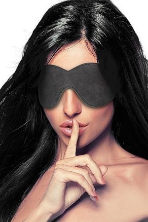 Diamond Studded Eye Mask Black