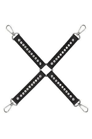 Diamond Studded Hogtie Black