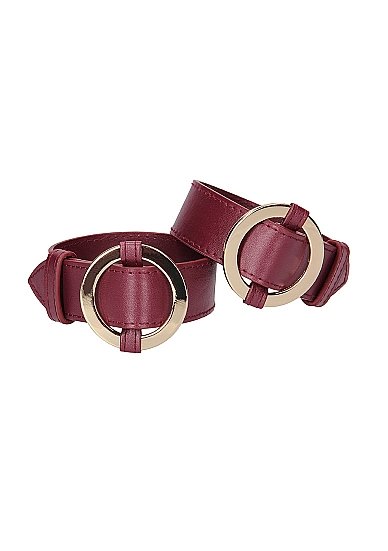 Ouch Halo Wrist & Ankle Cuffs Burgundy - Image 4