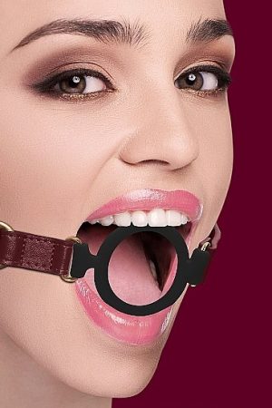 Ouch Halo Silicone Ring Gag Burgundy