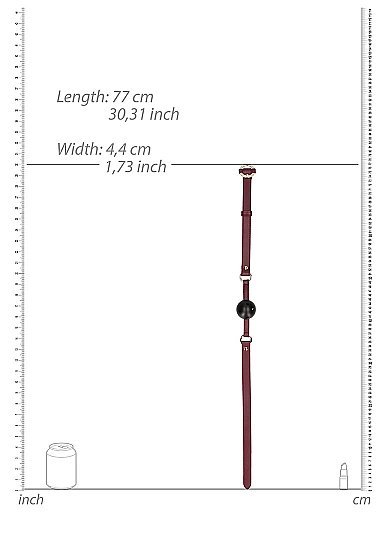 Ouch Halo Breathable Ball Gag Burgundy - Image 3