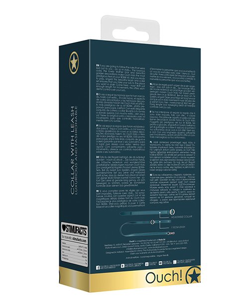 Shots Ouch Halo Collar W/leash - Green - Image 2