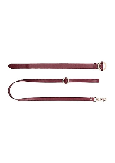 Ouch Halo Collar W/ Leash Burgundy - Image 5