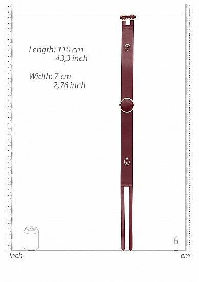 Ouch Halo Waist Belt L/Xl Burgundy - Image 3