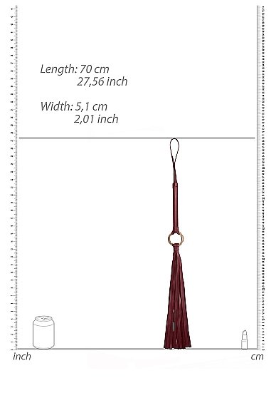Ouch Halo Flogger Burgundy - Image 3