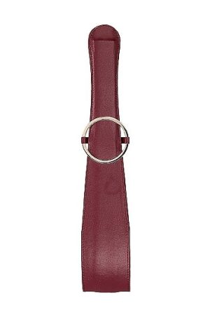 Ouch Halo Belt Flogger Burgundy