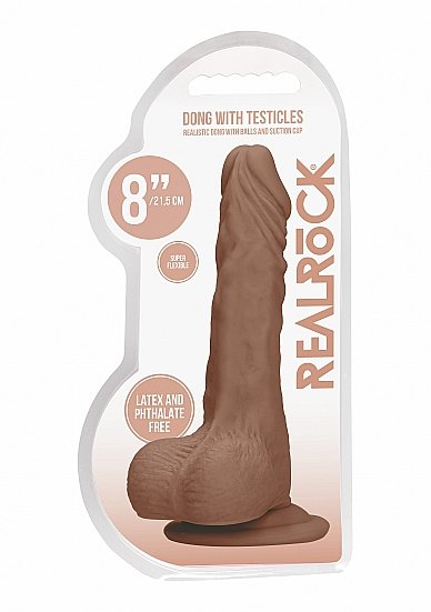 Realrock 8In Dong Tan W/ Testicles - Image 2