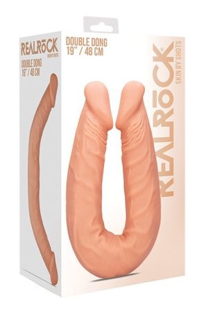 Shots Realrock 18" Double Dong - Flesh