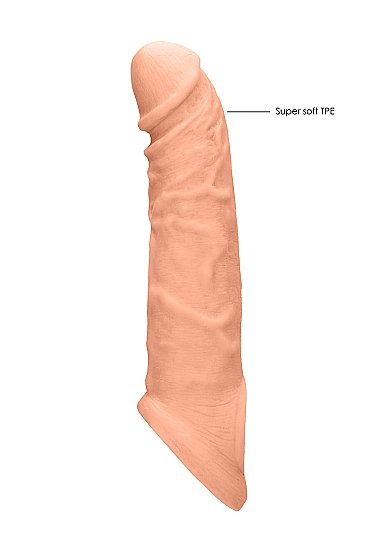 Realrock Penis Sleeve 8In Flesh - Image 4