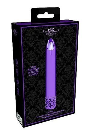 Royal Gems Shiny Purple Abs Bullet Rechargeable