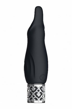 Royal Gems Sparkle Black Rechargeable Silicone Bullet