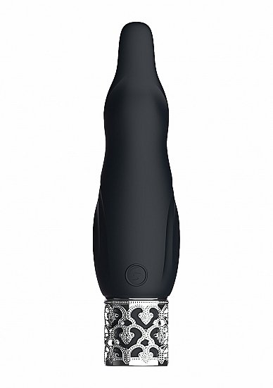 Royal Gems Sparkle Black Rechargeable Silicone Bullet - Image 4