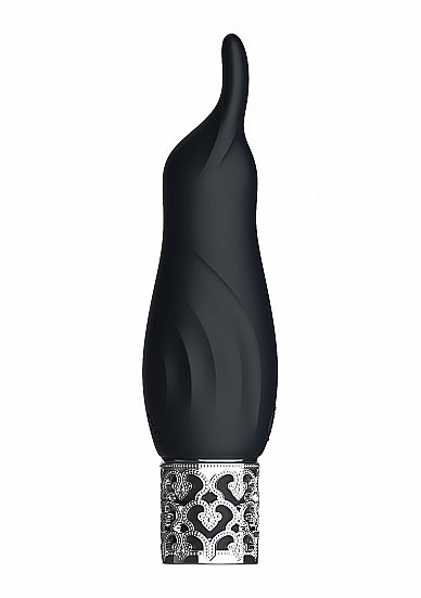 Royal Gems Sparkle Black Rechargeable Silicone Bullet - Image 5