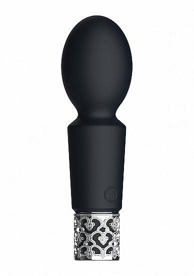 Royal Gems Brilliant Black Rechargeable Silicone Bullet