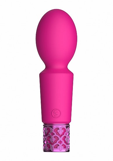 Royal Gems Brilliant Pink Rechargeable Silicone Bullet - Image 4