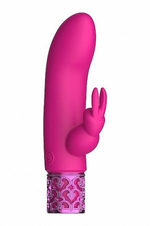 Royal Gems Dazzling Pink Rechargeable Silicone Bullet