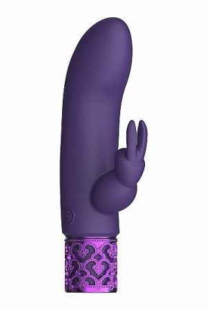 Royal Gems Dazzling Purple Rechargeable Silicone Bullet