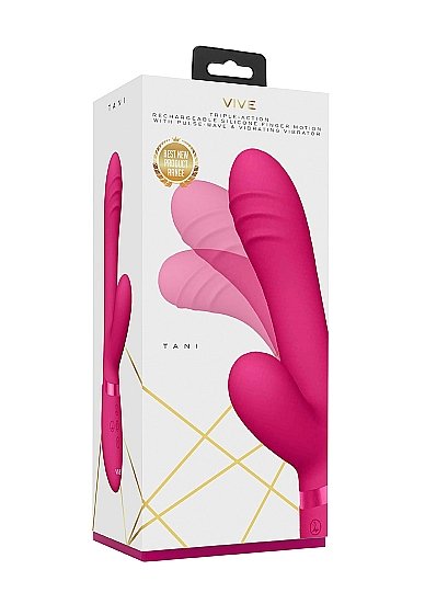 Vive Tani Pink Vibrator Finger Motion W/ Pulse Wave - Image 2