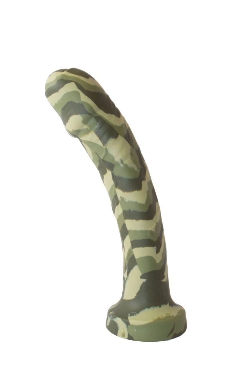 MAJOR DICK COMMANDO 7.25 UNCUT GREEN CAMO DONG "