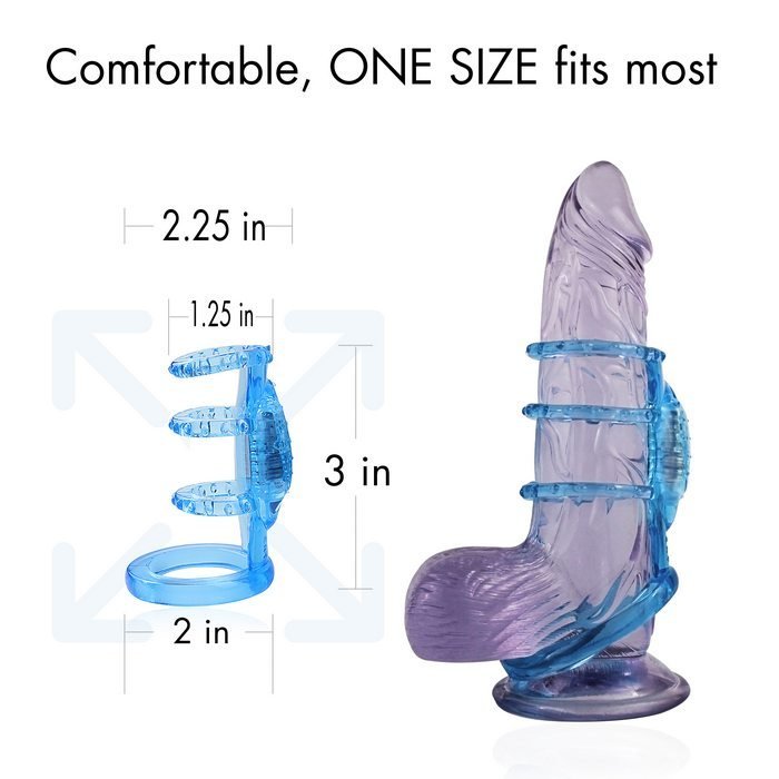 DOCTOR LOVE ZINGER VIBRATING COCK CAGE BLUE - Image 5
